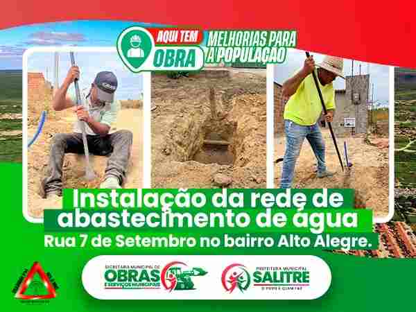 Prefeito Ronaldo leva água potável às famílias do Alto Alegre e transforma a realidade do bairro