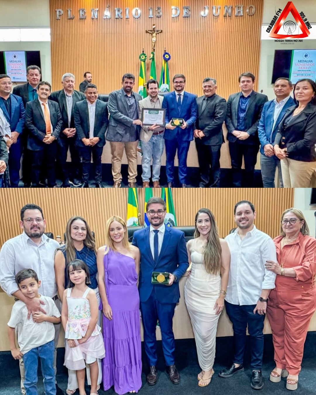 Sessão Solene Medalha Monsenhor Murilo na Câmara de Barbalha