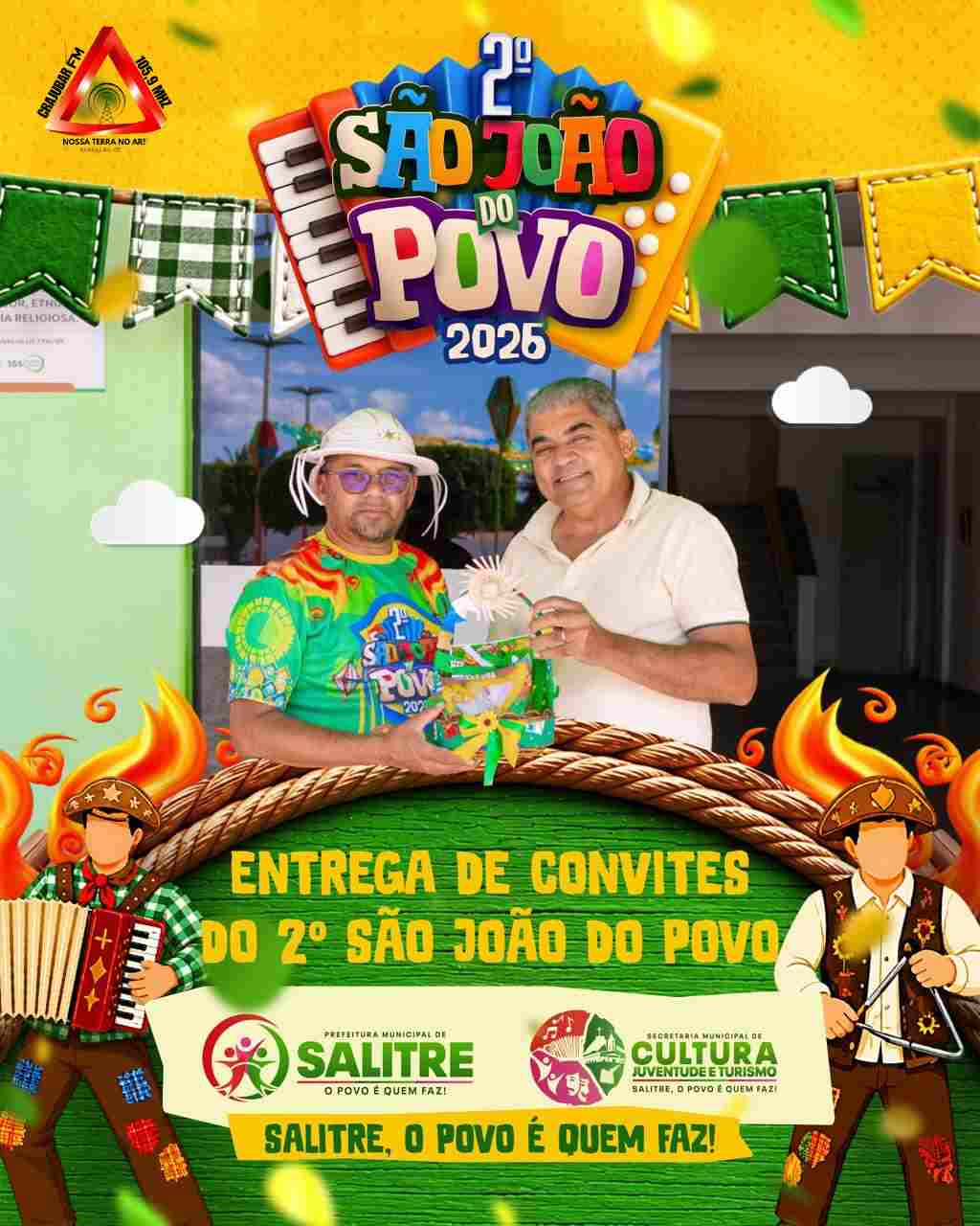 Prefeito interino Ronaldo participa da entrega dos convites do 2º São João do Povo